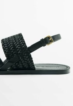 Massimo Dutti Vamp Plaited - Sandals - Black -Massimo Dutti Shop deb824913ca64111aa416682204e1a3f