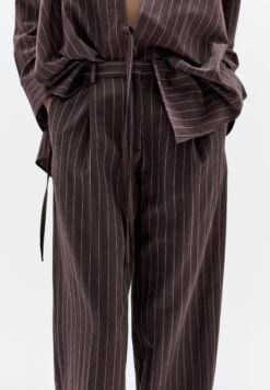 Massimo Dutti DARTED PINSTRIPE - Trousers - Brown -Massimo Dutti Shop def40d574a304c069f3e1bea61fae28e