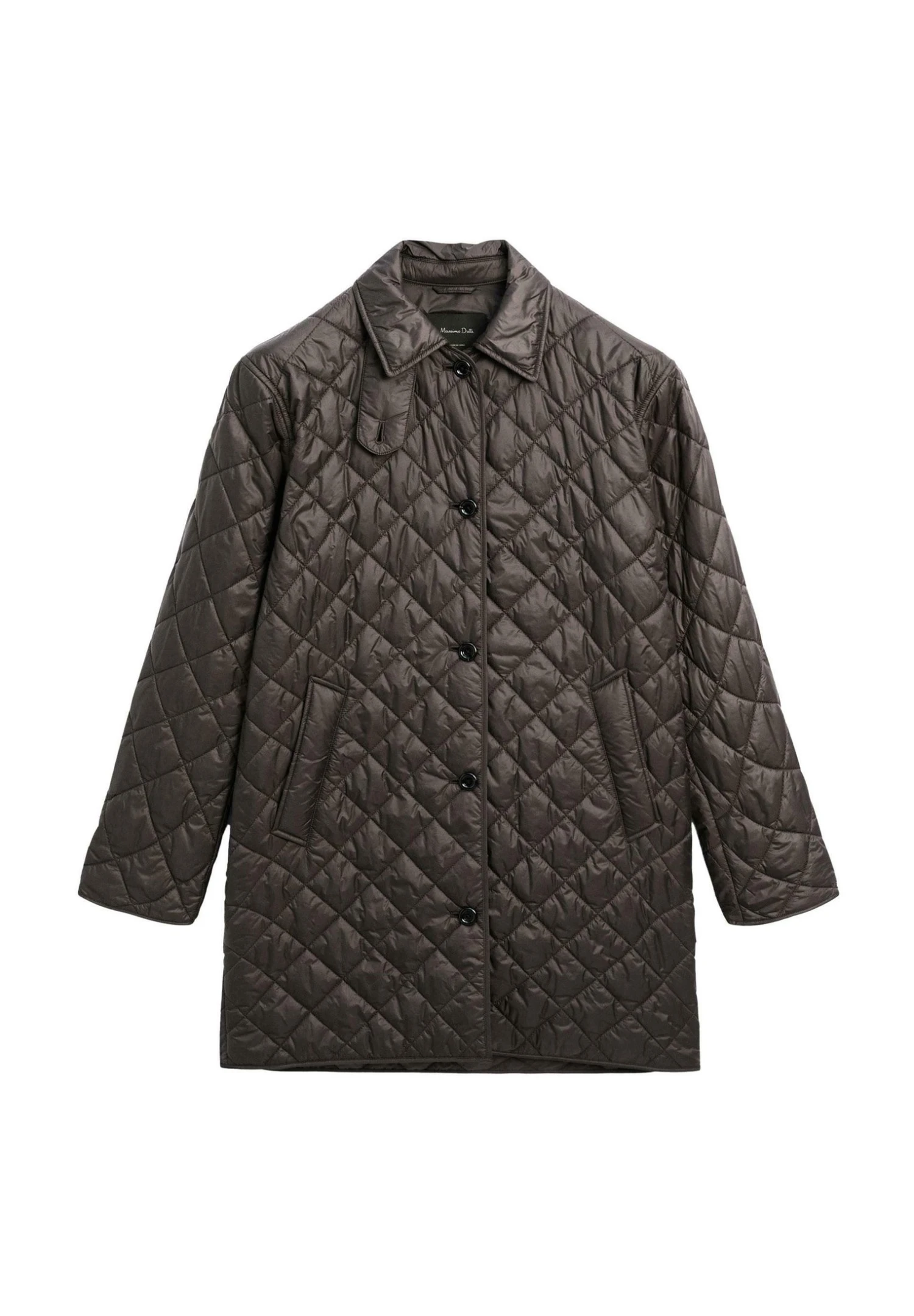 Massimo Dutti LONG LIGHTWEIGHT - Winter Coat - Dark Brown 8 Massimo Dutti LONG LIGHTWEIGHT - Winter Coat - Dark Brown - Image 6