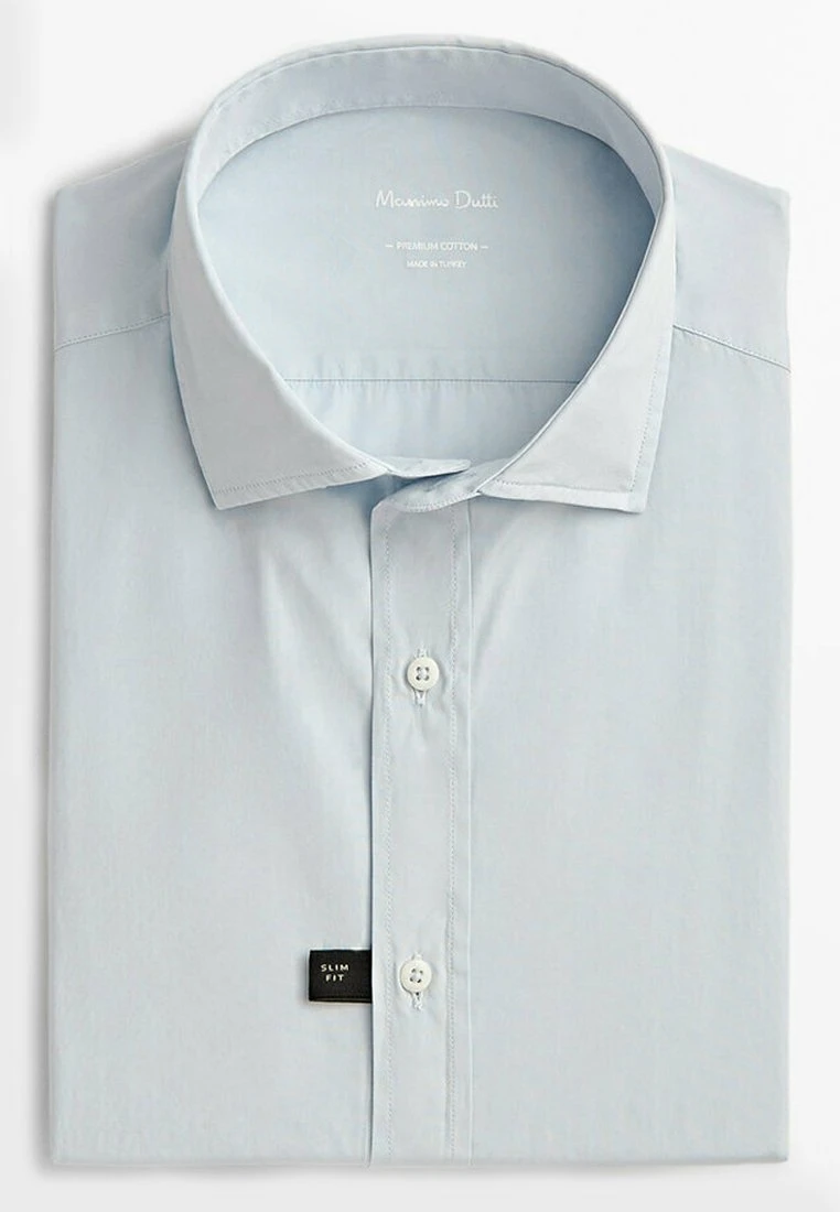 Massimo Dutti Slim Fit - Shirt - Blue/Grey 12 Massimo Dutti Slim Fit - Shirt - Blue/Grey - Image 10