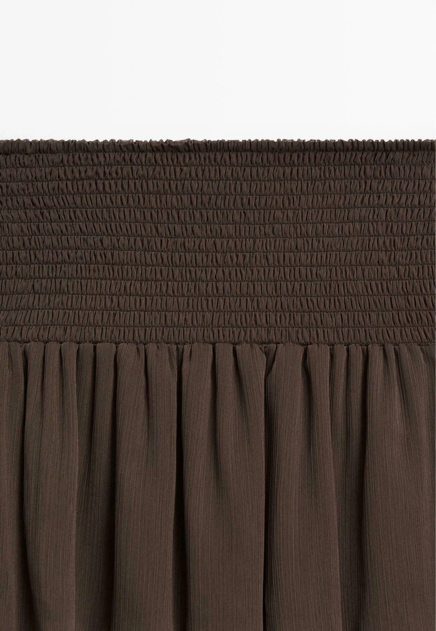 Massimo Dutti LONG RUFFLED - A-line Skirt - Mottled Dark Brown 9 Massimo Dutti LONG RUFFLED - A-line Skirt - Mottled Dark Brown - Image 7