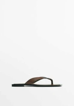 Massimo Dutti T-Bar Sandals - Brown -Massimo Dutti Shop dfcd9952c5874b01b600a6e7c20e5f09