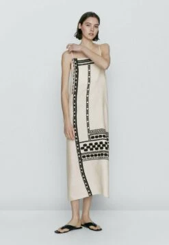 Massimo Dutti Strappy Midi With Latticework Detail - Day Dress - White -Massimo Dutti Shop dfff8d078ec54dcea04c0a1081452a9b