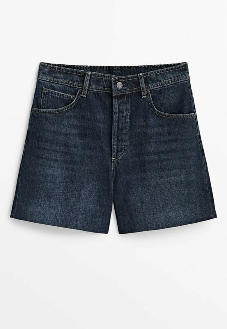 Massimo Dutti With Pocket - Denim Shorts - Dark Blue 12 Massimo Dutti With Pocket - Denim Shorts - Dark Blue - Image 10