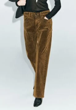 Massimo Dutti Trousers - Mustard Yellow