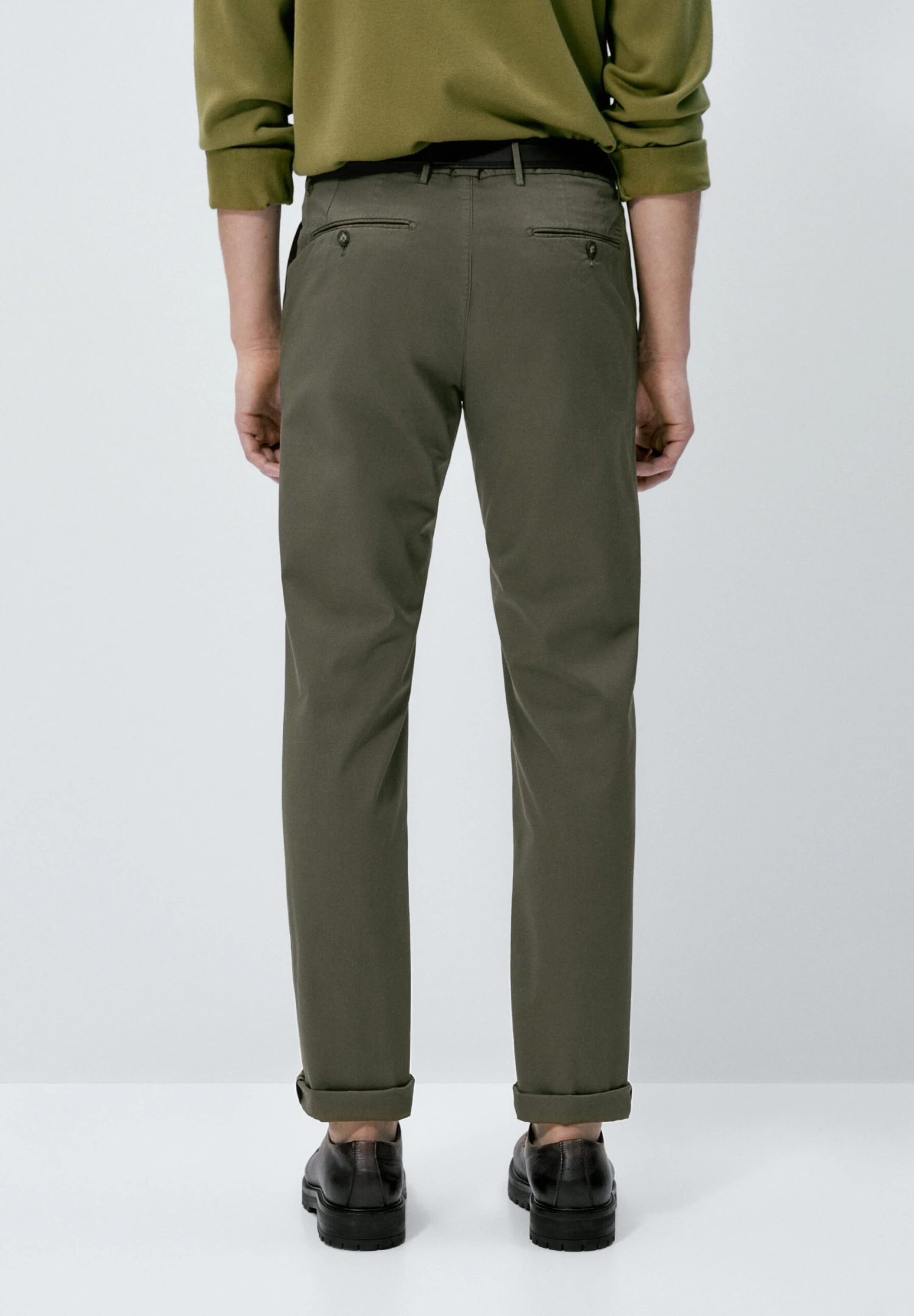 Massimo Dutti Blend- Chinos - Khaki 5 Massimo Dutti Blend- Chinos - Khaki - Image 3