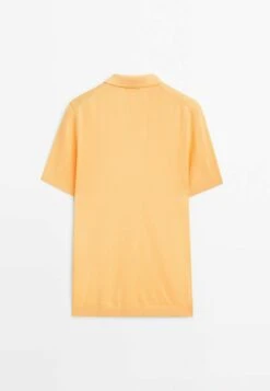Massimo Dutti Short Sleeve - Polo Shirt - Mottled Orange -Massimo Dutti Shop e070a24abe6b4a12b528a7c09f5326df
