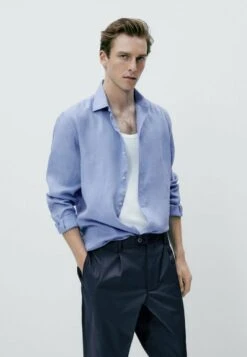 Massimo Dutti Shirt - Stone Blue Denim