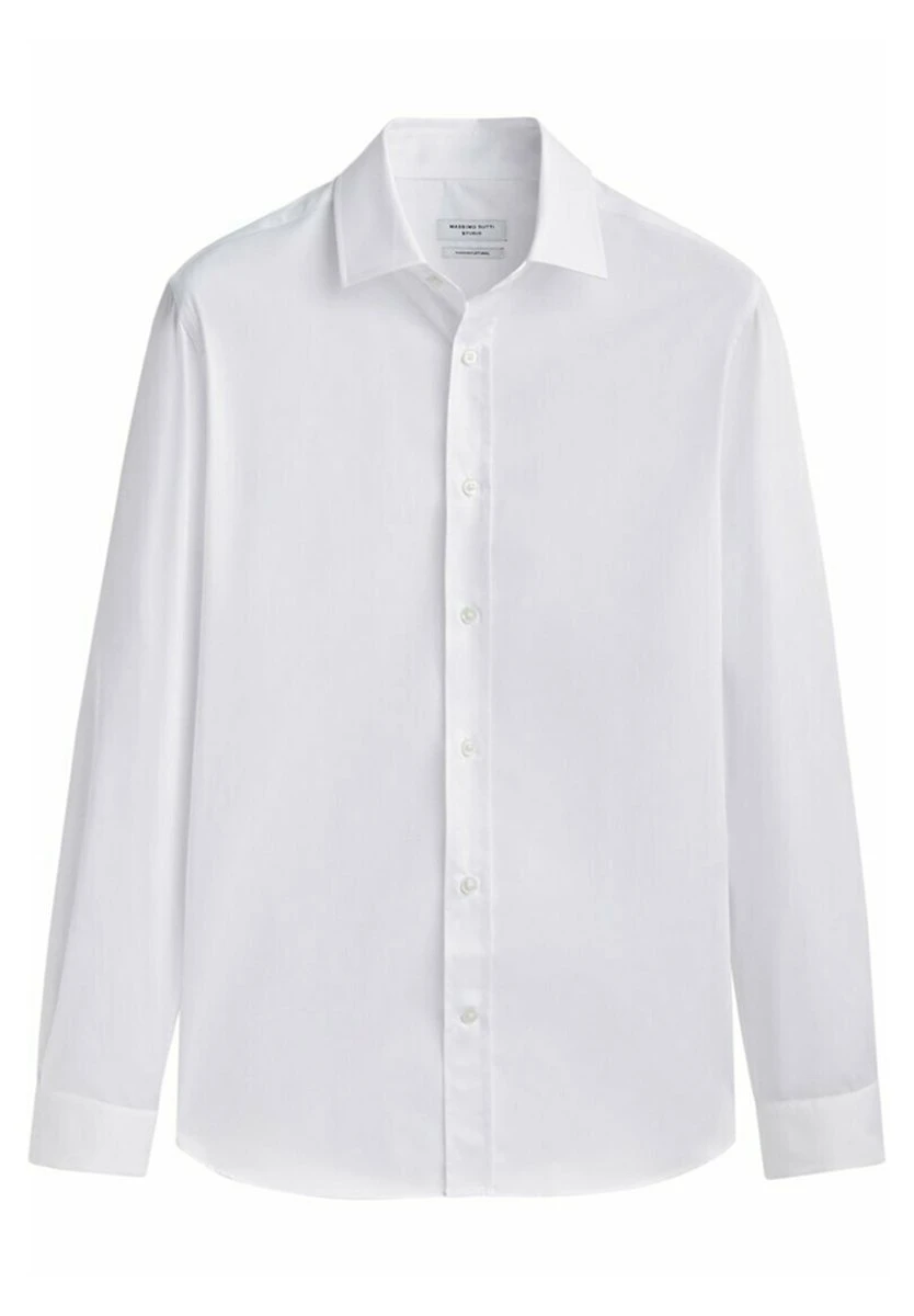 Massimo Dutti Studio-Fit - Shirt - White 5 Massimo Dutti Studio-Fit - Shirt - White - Image 3
