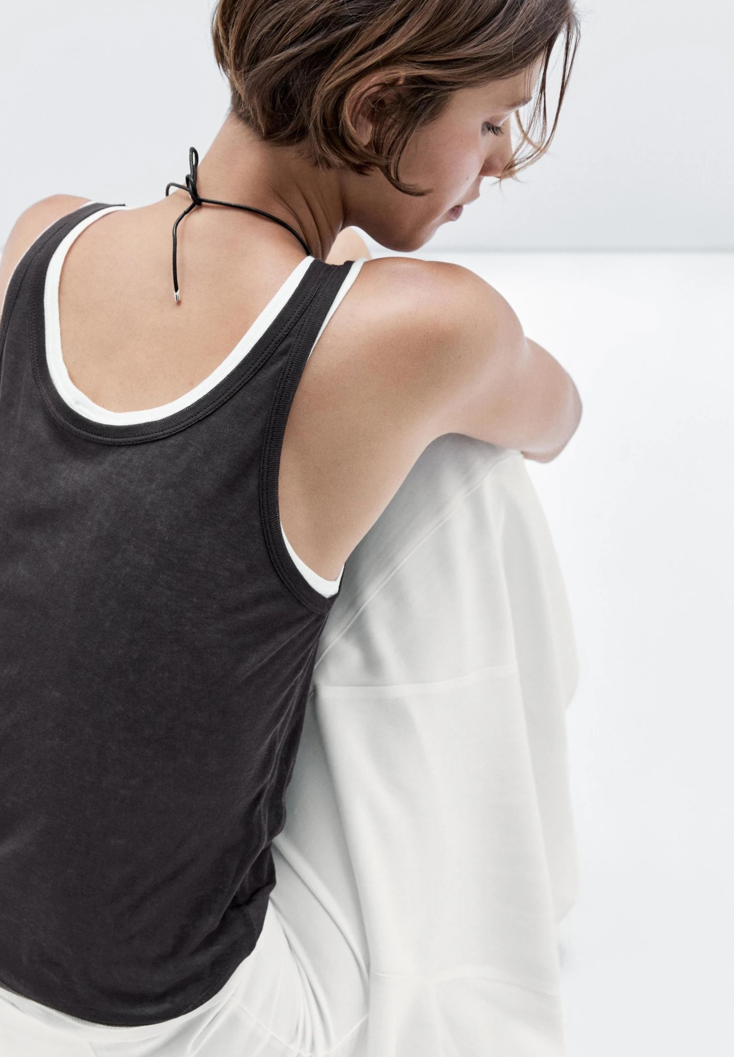 Massimo Dutti GODET MIDI WITH SEAM DETAILS - A-line Skirt - White 5 Massimo Dutti GODET MIDI WITH SEAM DETAILS - A-line Skirt - White - Image 3