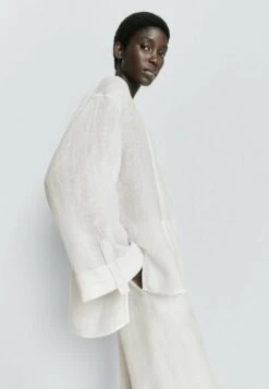 Massimo Dutti With Wide Sleeves - Blouse - White -Massimo Dutti Shop e14f45843d2c49c6a00aaa5cf7becede