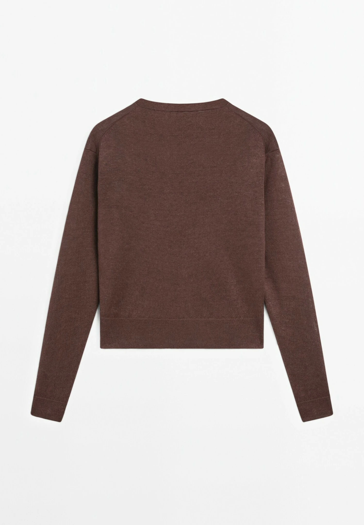 Massimo Dutti CREW NECK - Jumper - Mottled Bordeaux 8 Massimo Dutti CREW NECK - Jumper - Mottled Bordeaux - Image 6