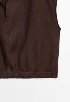 Massimo Dutti GARMENT WITH ELASTICATED HEM - Blouse - Mottled Bordeaux -Massimo Dutti Shop e1a06992c62748e896676c440a364b5a