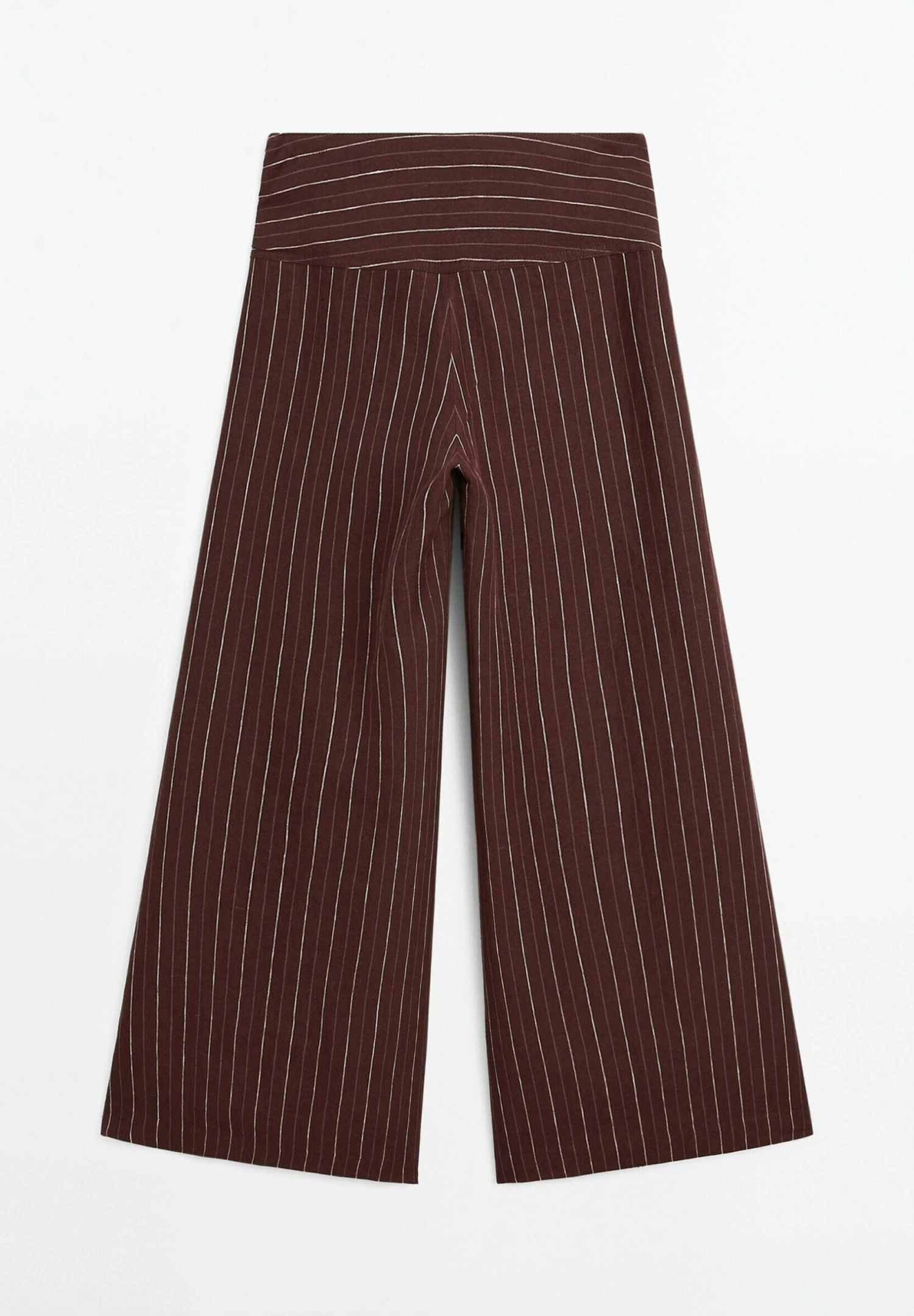 Massimo Dutti HIGH-WAIST WIDE-LEG - Trousers - Bordeaux 9 Massimo Dutti HIGH-WAIST WIDE-LEG - Trousers - Bordeaux - Image 7