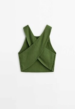 Massimo Dutti With Crossover Back- Blouse - Green 17 Massimo Dutti With Crossover Back- Blouse - Green -Massimo Dutti Shop e1df0a4bab6d4abdb2b3b5de645622e8
