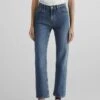 Massimo Dutti Mid Waist - Straight Leg Jeans - Blue Denim -Massimo Dutti Shop e1ffa837a8b54818a486c141e2f391e9
