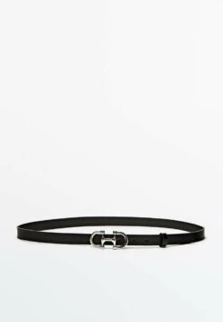 Massimo Dutti With Double Buckle - Belt - Black -Massimo Dutti Shop e20879b968b1453f93c826ed74254209