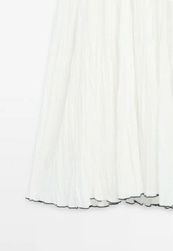 Massimo Dutti CONTRAST PLEATED LONG - Day Dress - White -Massimo Dutti Shop e20c0e3a589f444583a4e30ba8a78cab