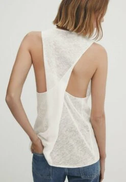 Massimo Dutti With Crossover Back- Top - Beige -Massimo Dutti Shop e2190f90bc2747a5a5842b6cb678c502