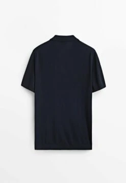 Massimo Dutti Kurzärmeliger - Polo Shirt - Dark Blue -Massimo Dutti Shop e222a2311866460c8fa6b604a5fce766