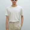Massimo Dutti SHORT SLEEVE WITH CREW NECK - Basic T-shirt - Beige 1 Massimo Dutti SHORT SLEEVE WITH CREW NECK - Basic T-shirt - Beige -Massimo Dutti Shop e229ff1d14c941308b26037bd5b72e47