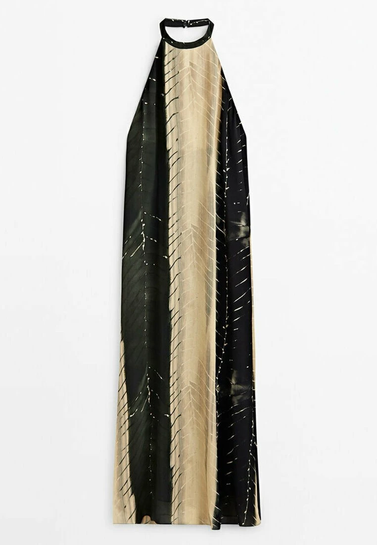 Massimo Dutti Traces Printed - Maxi Dress - Green 13 Massimo Dutti Traces Printed - Maxi Dress - Green - Image 11
