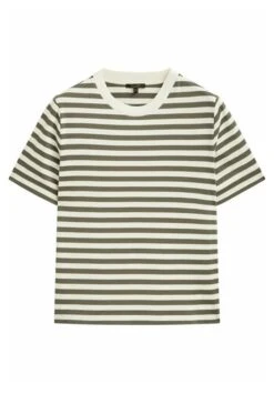 Massimo Dutti Short Sleeve Striped - Print T-Shirt - Khaki 17 Massimo Dutti Short Sleeve Striped - Print T-Shirt - Khaki -Massimo Dutti Shop e2603e37ea6647709716ceca9509d1b4