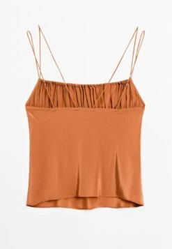 Massimo Dutti STRAPPY FLOWING WITH DRAPED DETAIL - Top - Orange 14 Massimo Dutti STRAPPY FLOWING WITH DRAPED DETAIL - Top - Orange -Massimo Dutti Shop e29531232b274494944c2735e5584ae1