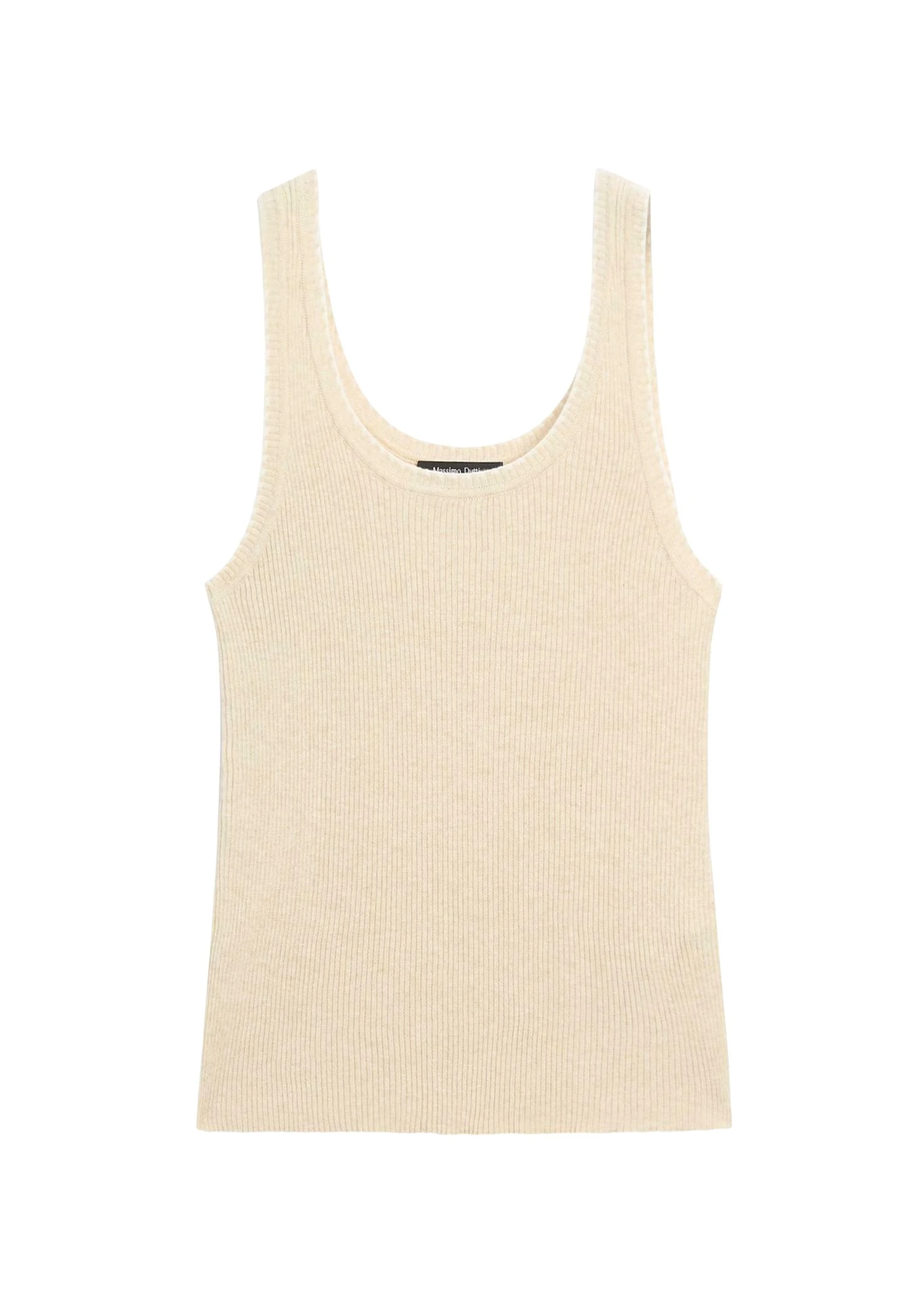 Massimo Dutti HALTER NECK WITH CONTRAST DETAIL - Top - Beige 8 Massimo Dutti HALTER NECK WITH CONTRAST DETAIL - Top - Beige - Image 6