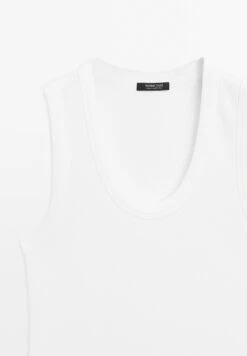 Massimo Dutti HEAVY WEIGHT RIBBED ROUND NECK - Basic T-shirt - White 20 Massimo Dutti HEAVY WEIGHT RIBBED ROUND NECK - Basic T-shirt - White -Massimo Dutti Shop e2b03f8a8ebb4d2ab5755d5d607b64ed