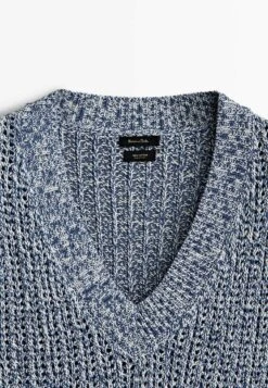 Massimo Dutti Mouliné - Basic T-Shirt - Blue -Massimo Dutti Shop e31c7c3bc1db4a41812a8f5768c911a3