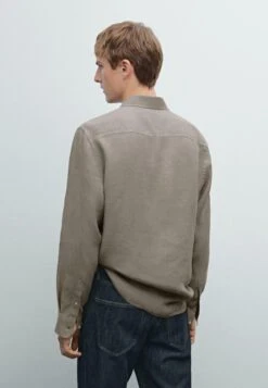 Massimo Dutti REGULAR FIT WITH POCKET DETAIL - Shirt - Grey -Massimo Dutti Shop e33eeae9aa5a433fb87599b614c66f7b