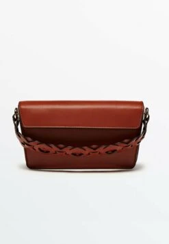 Massimo Dutti With Interwoven Strap- Handbag - Brown -Massimo Dutti Shop e374d4ff47634884809f085fdee86c2b