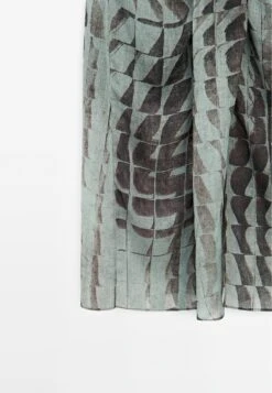 Massimo Dutti PRINTED MIDI WITH GATHERED DETAIL - A-line Skirt - Blue -Massimo Dutti Shop e37fce76f89d4dccbb01c859b7526afc