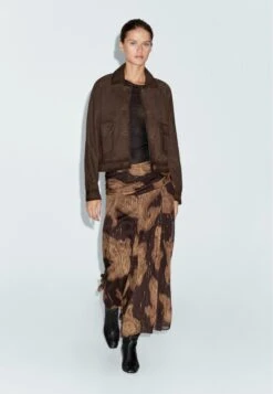 Massimo Dutti FLOWING PAISLEY PRINT - Maxi Skirt - Mottled Dark Brown -Massimo Dutti Shop e3983118b5434d0d88a2943f00ca5e90