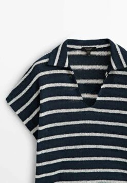 Massimo Dutti Blend Striped - Polo Shirt - Dark Blue 17 Massimo Dutti Blend Striped - Polo Shirt - Dark Blue -Massimo Dutti Shop e3cab8283ee94a538d81e7388a029868