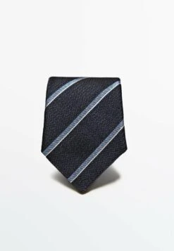 Massimo Dutti Blend Striped - Tie - Blue Black Denim -Massimo Dutti Shop e3d6be1cc97d42998582f1e120e82290