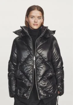 Massimo Dutti WATER-REPELLENT PUFFER - Down Jacket - Black