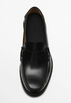 Massimo Dutti WITH PENNY STRAP - Slip-ons - Black -Massimo Dutti Shop e3efa4ab11da4692a25604b6a214d628