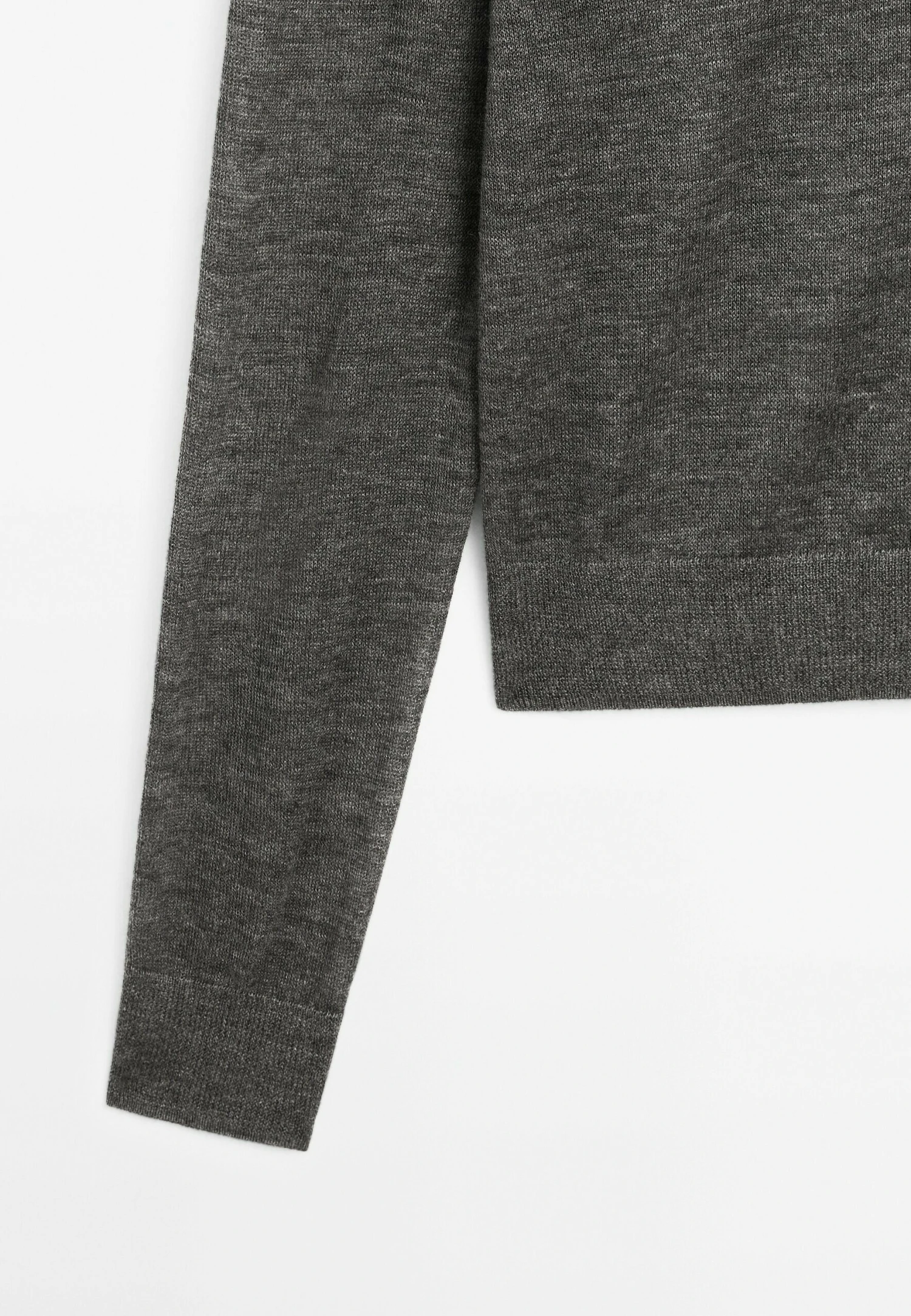 Massimo Dutti FINE SEMI-SHEER WITH CREW NECK - Jumper - Grey 11 Massimo Dutti FINE SEMI-SHEER WITH CREW NECK - Jumper - Grey - Image 9