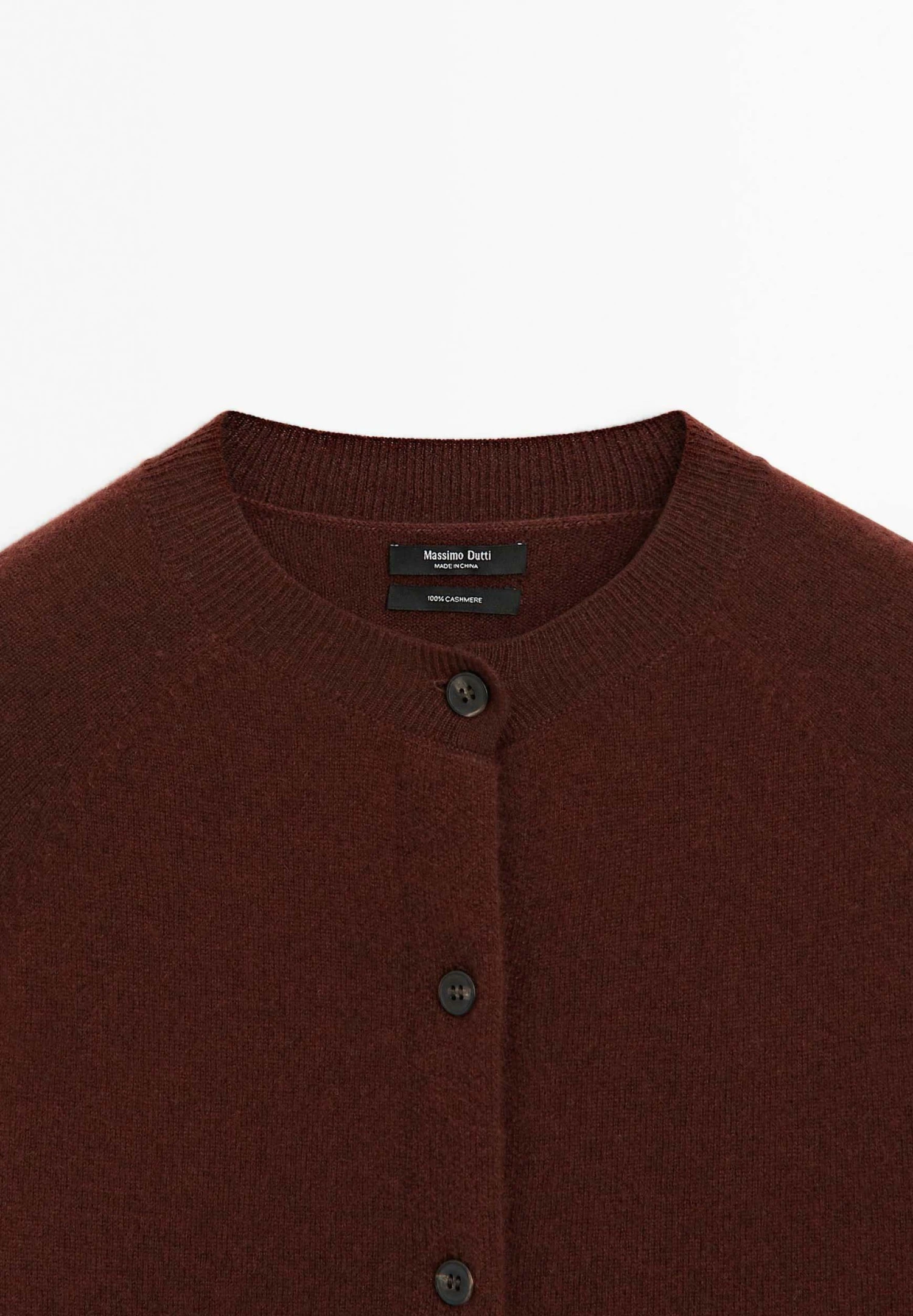 Massimo Dutti BUTTONED LONG SLEEVE WITH CREW NECK - Cardigan - Bordeaux 13 Massimo Dutti BUTTONED LONG SLEEVE WITH CREW NECK - Cardigan - Bordeaux - Image 11