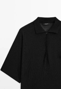 Massimo Dutti FLOWING CAPE-STYLE POLO NECK - Polo Shirt - Black -Massimo Dutti Shop e43dd12a169345b98856bc76f74c69c7