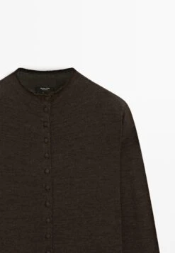 Massimo Dutti MOCK TURTLENECK WITH COVERED BUTTONS - Cardigan - Dark Brown 20 Massimo Dutti MOCK TURTLENECK WITH COVERED BUTTONS - Cardigan - Dark Brown -Massimo Dutti Shop e471f18d0c584d2382eca3e05a9d85dc