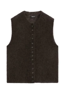 Massimo Dutti SLEEVELESS CREW NECK WITH BUTTONS - Waistcoat - Mottled Dark Brown 13 Massimo Dutti SLEEVELESS CREW NECK WITH BUTTONS - Waistcoat - Mottled Dark Brown -Massimo Dutti Shop e4cd8e70bb254736abf038515692c29a