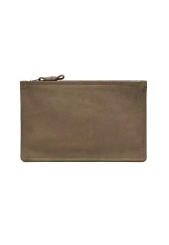Massimo Dutti SMALL SPLIT POUCH WITH KNOT - Wallet - Sand