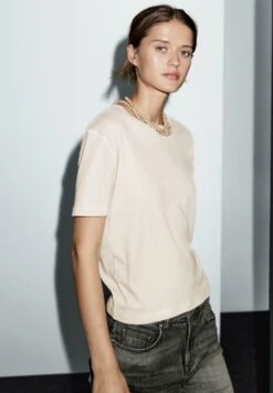 Massimo Dutti FADED CREW NECK - Basic T-shirt - Stone 14 Massimo Dutti FADED CREW NECK - Basic T-shirt - Stone -Massimo Dutti Shop e4fdb65c92ea4be787de7c911aa0ea8f