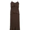 Massimo Dutti LONG V-NECK RUFFLED - Maxi Dress - Mottled Dark Brown 1 Massimo Dutti LONG V-NECK RUFFLED - Maxi Dress - Mottled Dark Brown -Massimo Dutti Shop e53fa272f8914d6cb8607e5b9ebe3245