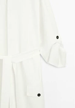 Massimo Dutti CONTRAST BUTTONS WITH BELT - Shirt Dress - WHITE 22 Massimo Dutti CONTRAST BUTTONS WITH BELT - Shirt Dress - WHITE -Massimo Dutti Shop e541a31eaa9e49a3b5374dfcc89f8f93