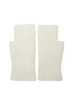 Massimo Dutti Fingerless Gloves - White