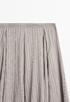 Massimo Dutti STRIPED FLARED MIDI - A-line Skirt - Grey 19 Massimo Dutti STRIPED FLARED MIDI - A-line Skirt - Grey -Massimo Dutti Shop e55abfab1b80433d9380c6174944f9a8